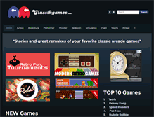 Tablet Screenshot of classikgames.com